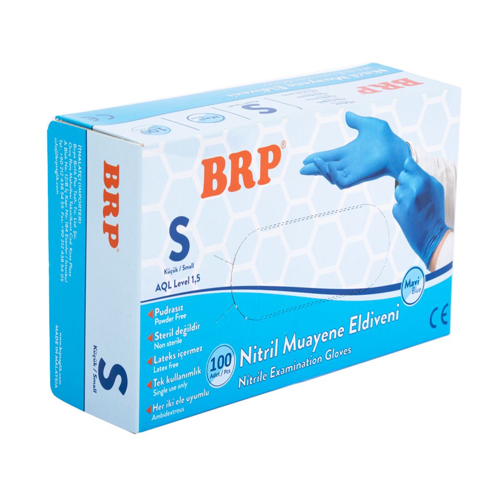 BRP NİTRİL ELDİVEN SMALL (MAVİ)