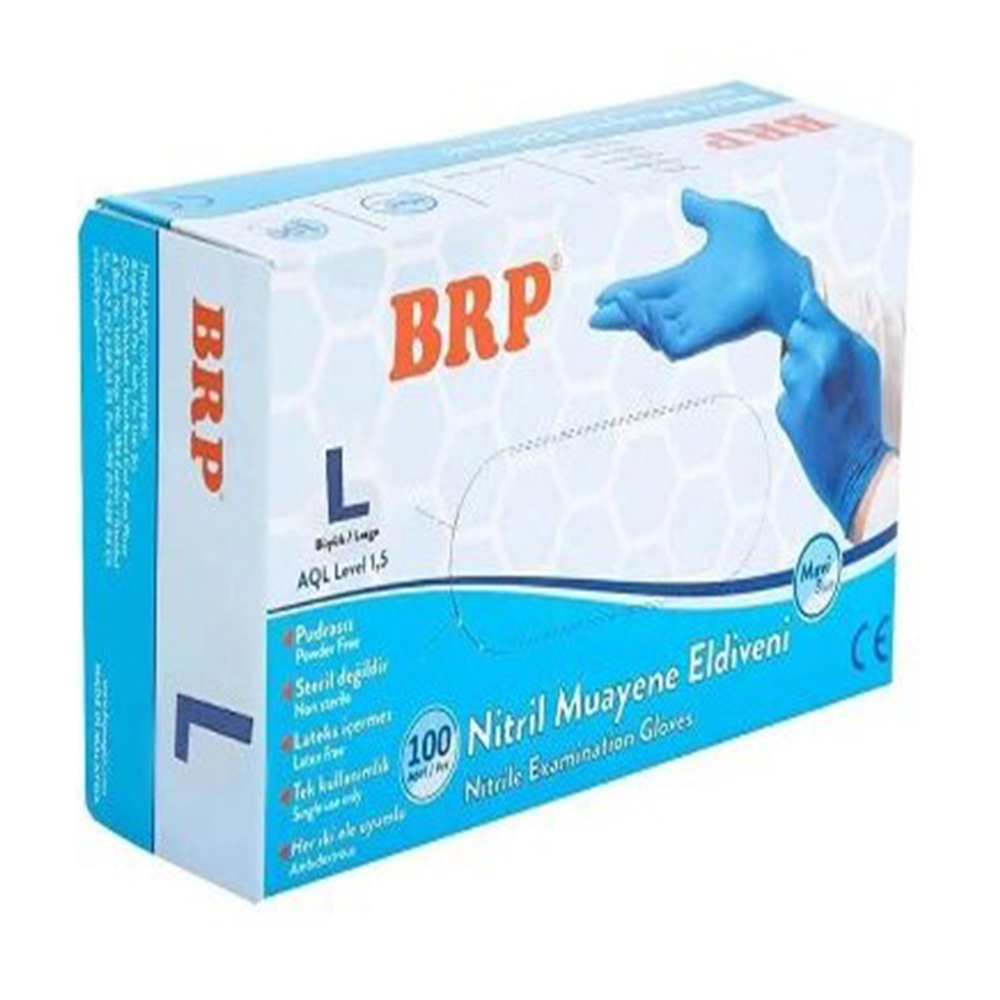 BRP NİTRİL ELDİVEN LARGE (MAVİ)